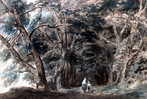 La Galleria di Sopra, sopra il Lago Albano, Italia da John Robert Cozens
