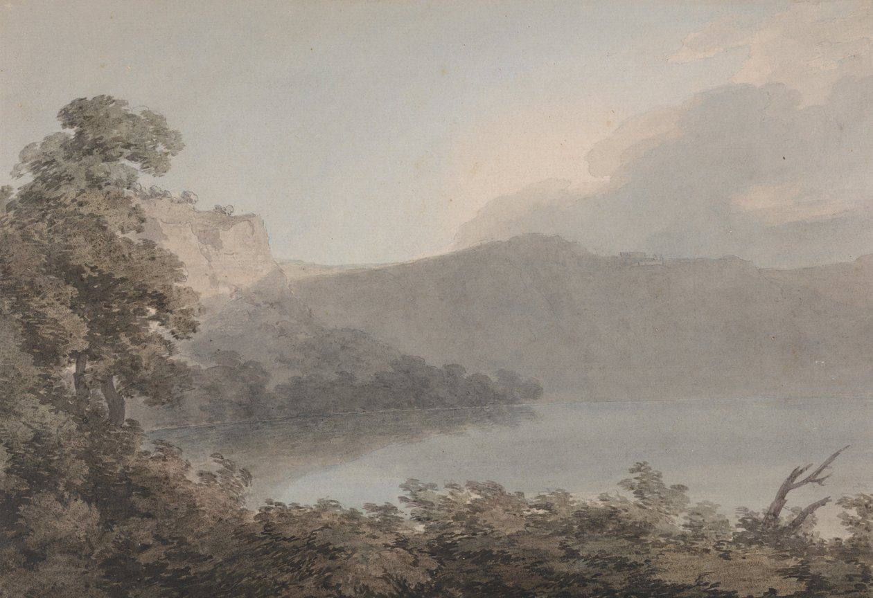 Il lago di Vico tra Roma e Firenze da John Robert Cozens