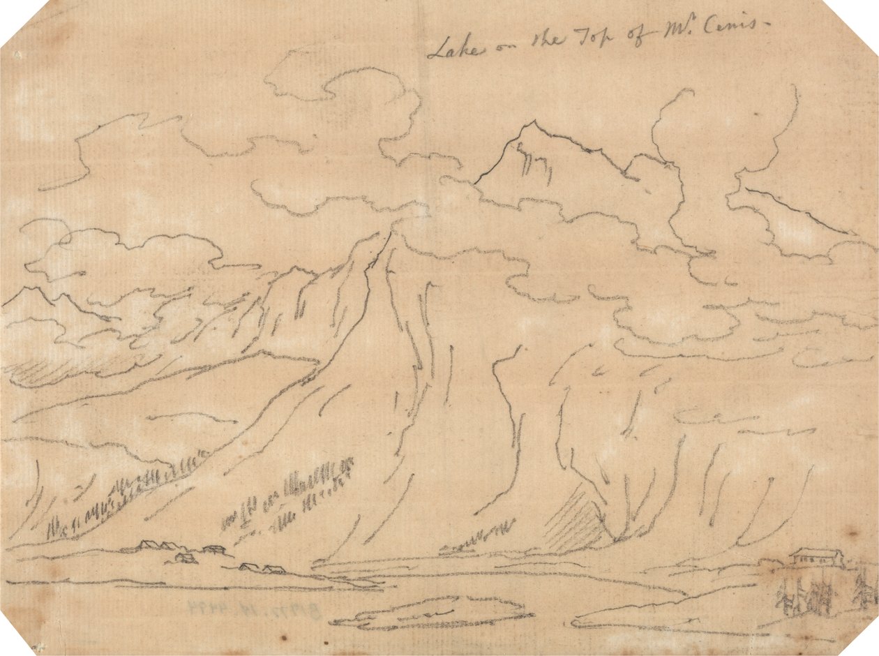 Lago sulla cima del Mont Cenis da John Robert Cozens