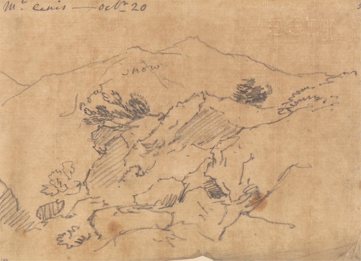 Mont Cenis, 20 ottobre da John Robert Cozens