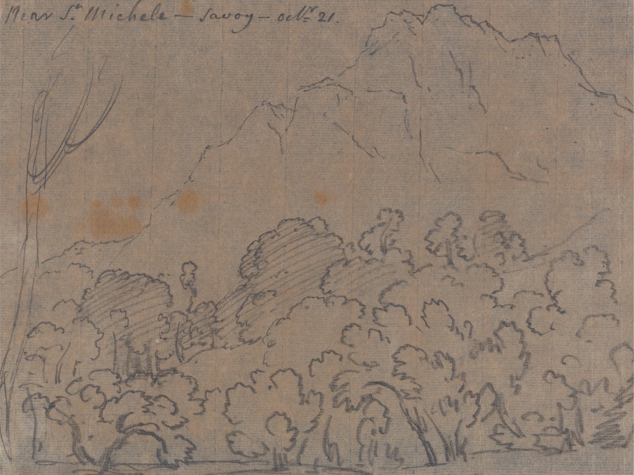 Vicino a San Michele, Savoia, 21 ottobre da John Robert Cozens