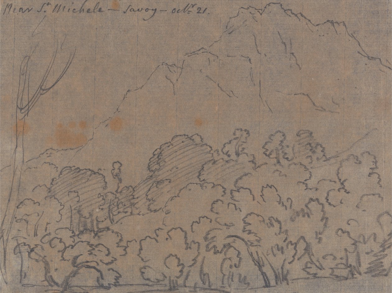 Vicino a San Michele, Savoia, 21 ottobre da John Robert Cozens