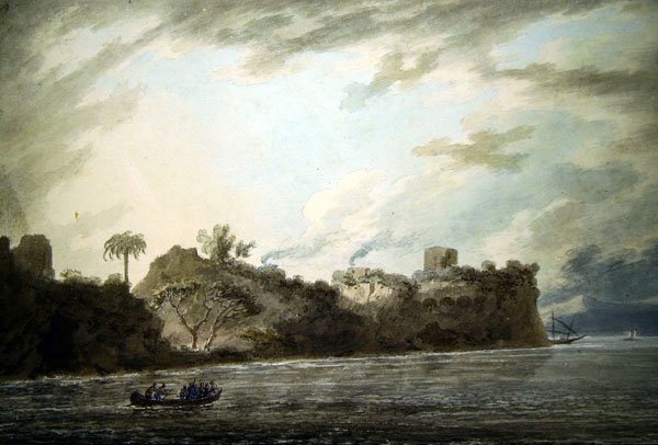 Sulla costa di Posillipo, vicino al punto, da Montechiaro da John Robert Cozens
