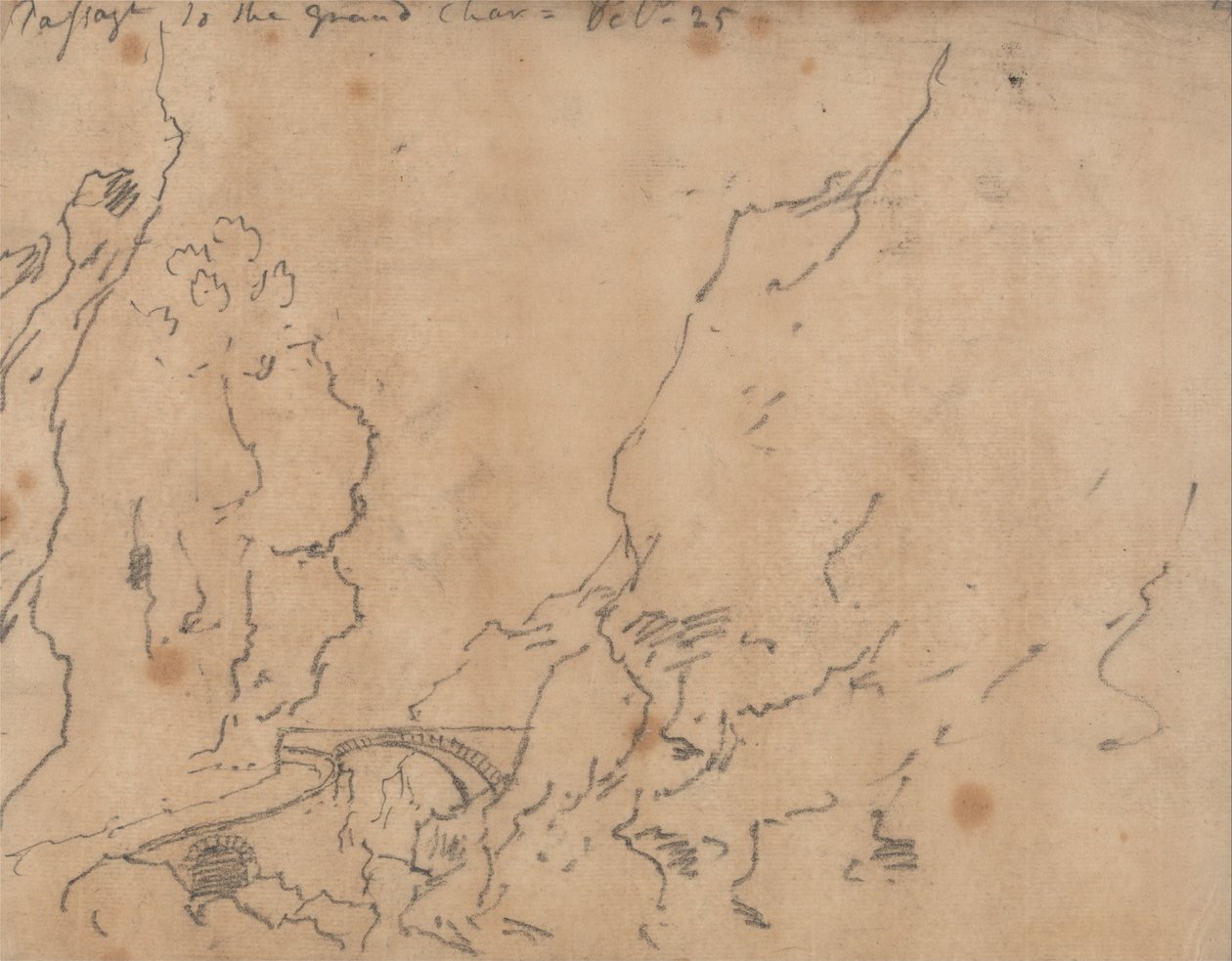 Passaggio alla Grand Chartreuse da John Robert Cozens