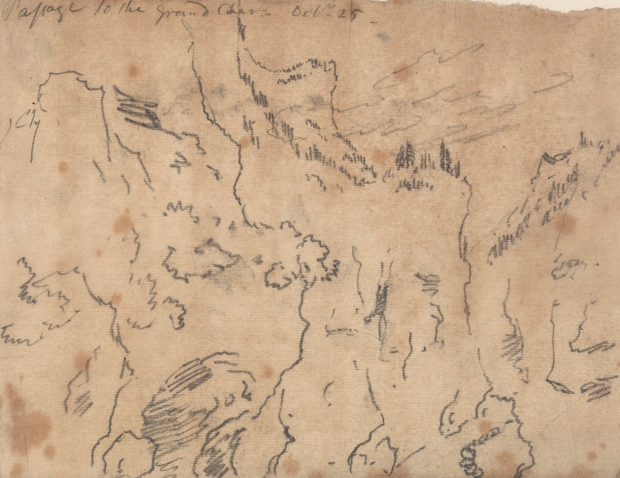 Passaggio alla Grande Certosa, 25 ottobre da John Robert Cozens
