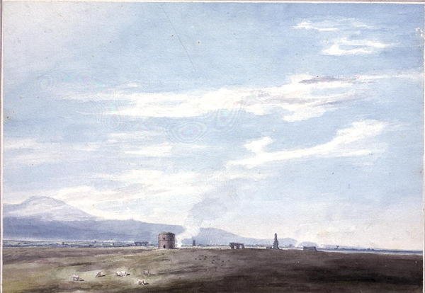 Resti sepolcrali nella Campagna vicino a Roma, c.1783 da John Robert Cozens