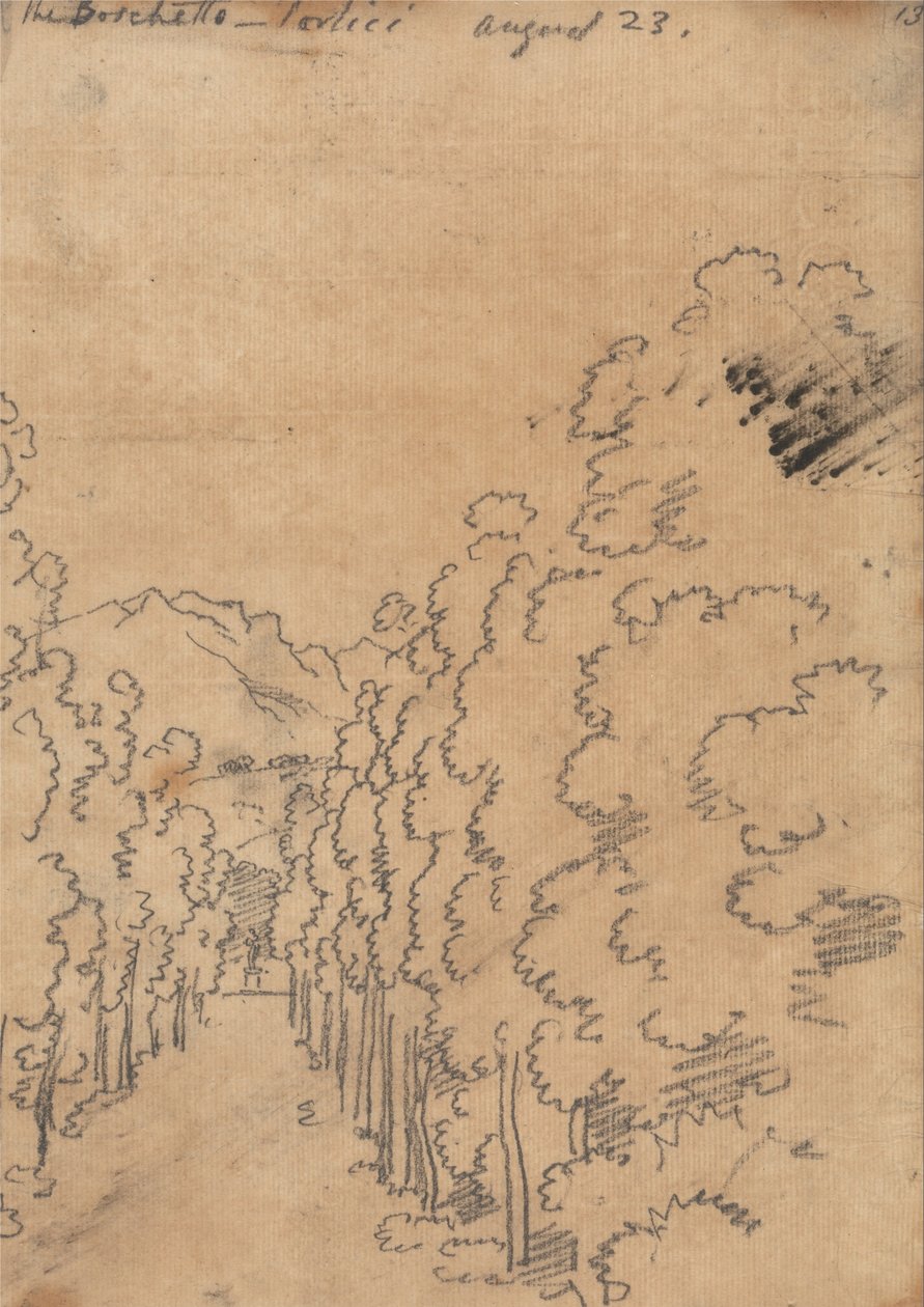 The Boschetto, Portici, August 23 da John Robert Cozens