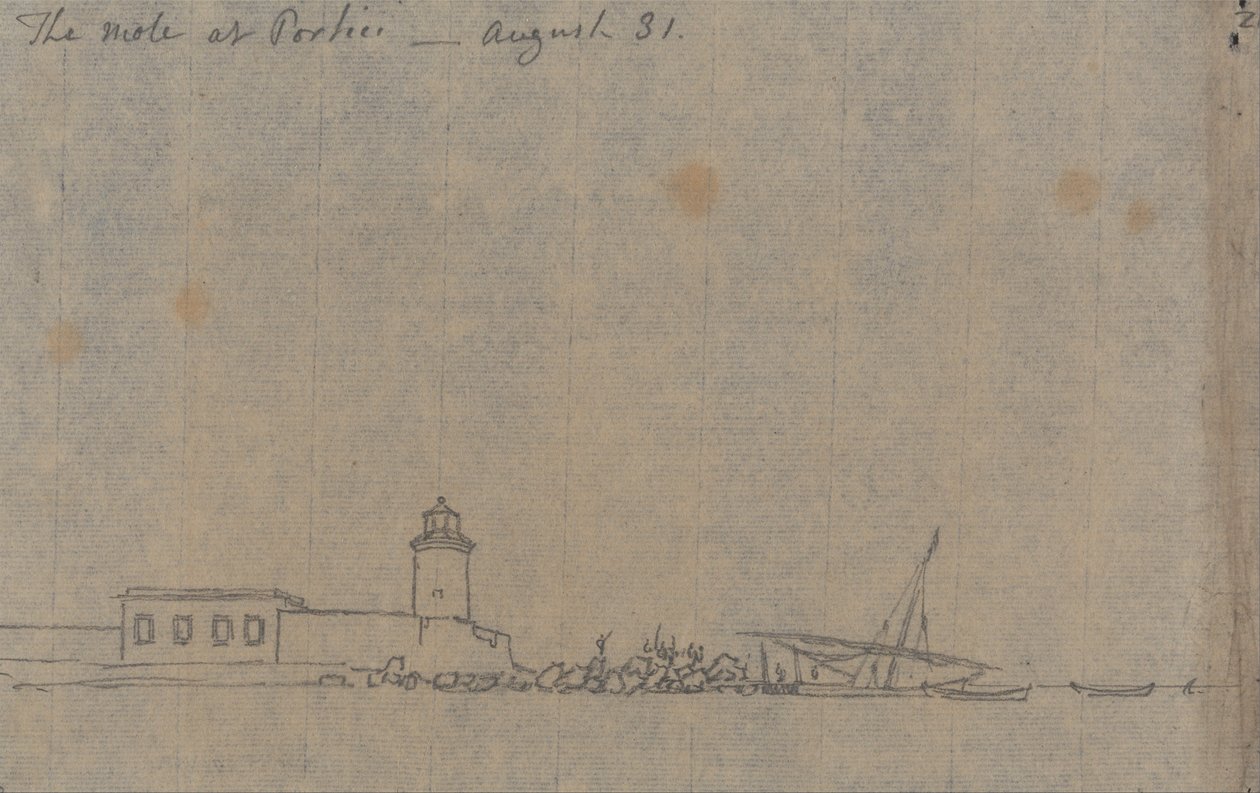 La Mole a Portici, 31 agosto da John Robert Cozens