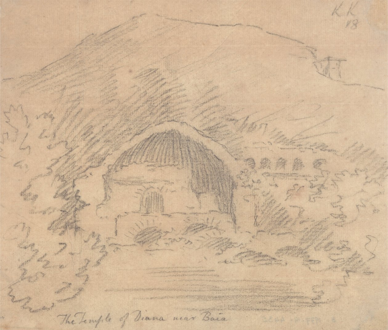 Il tempio di Diana vicino a Baia da John Robert Cozens