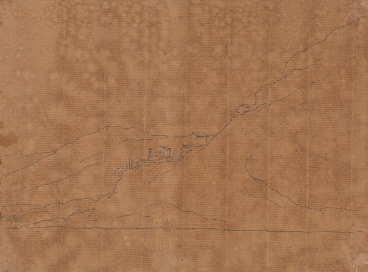 Ville su una collina da John Robert Cozens