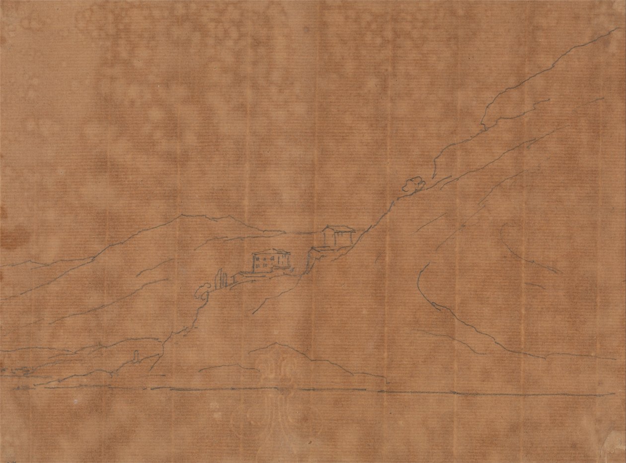 Ville in collina da John Robert Cozens