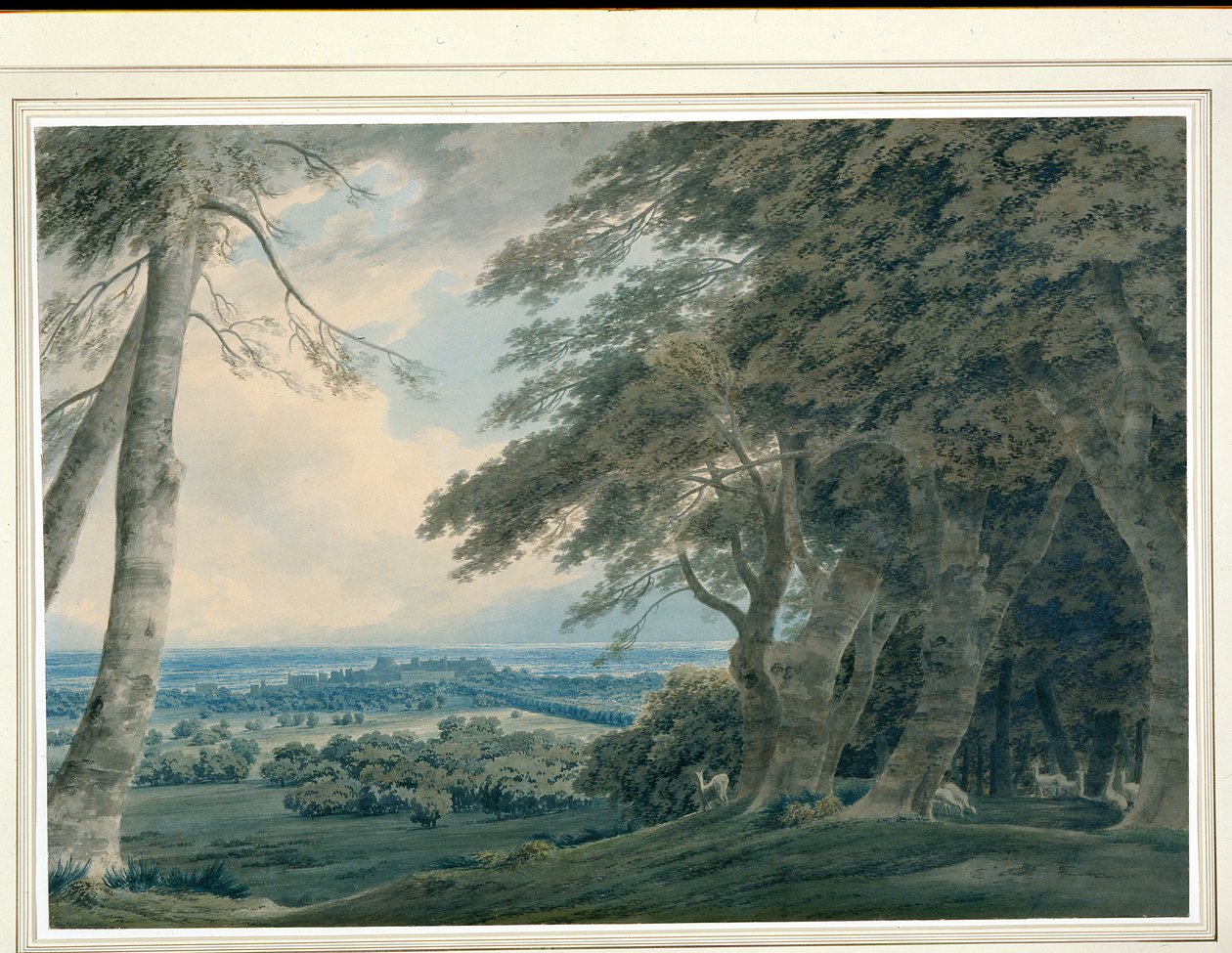 Castello di Windsor da Sud-Ovest, c.1787-99 da John Robert Cozens