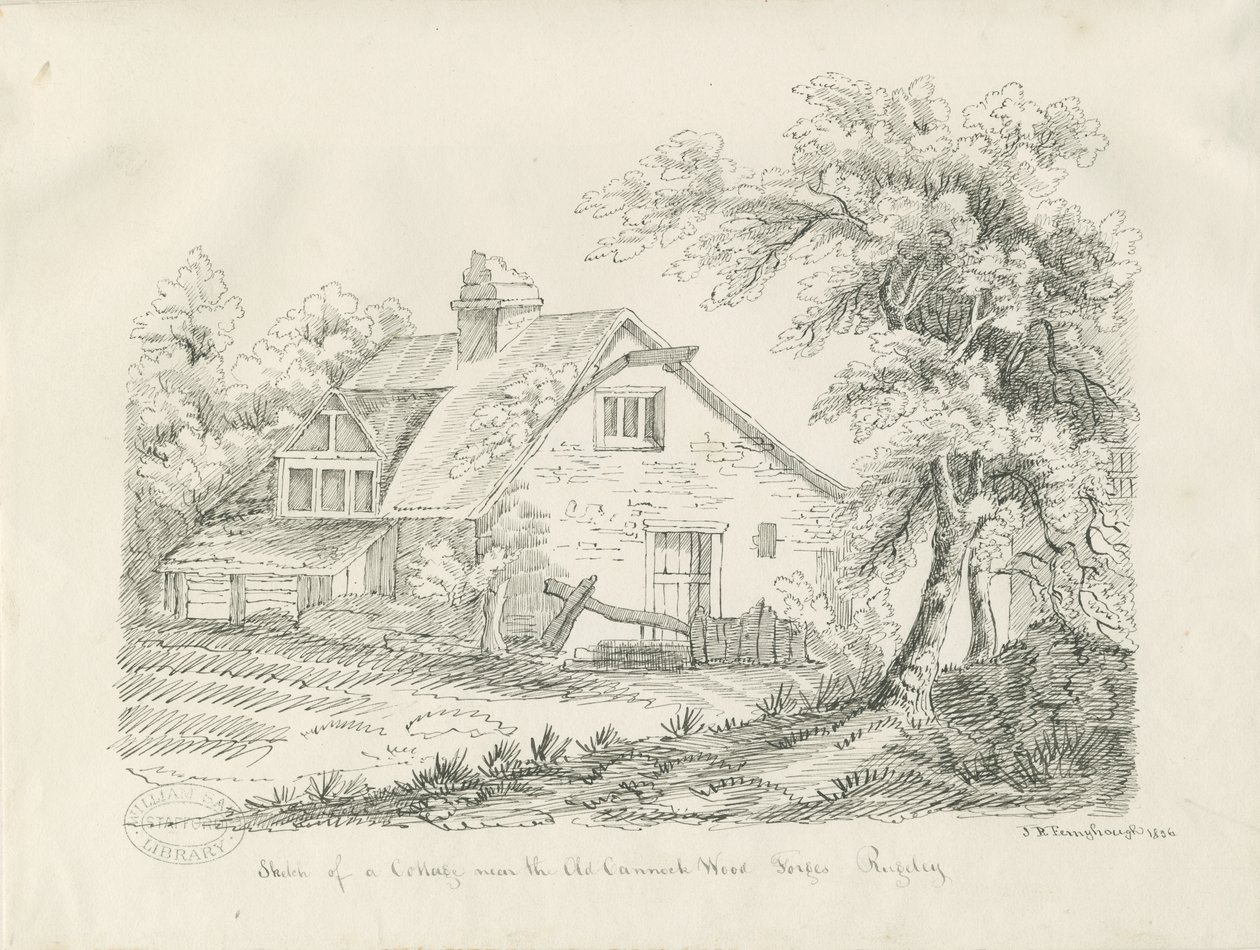 Rugeley - Cottage vicino alle Vecchie Fucine di Cannock Wood da John Robert Fernyhough