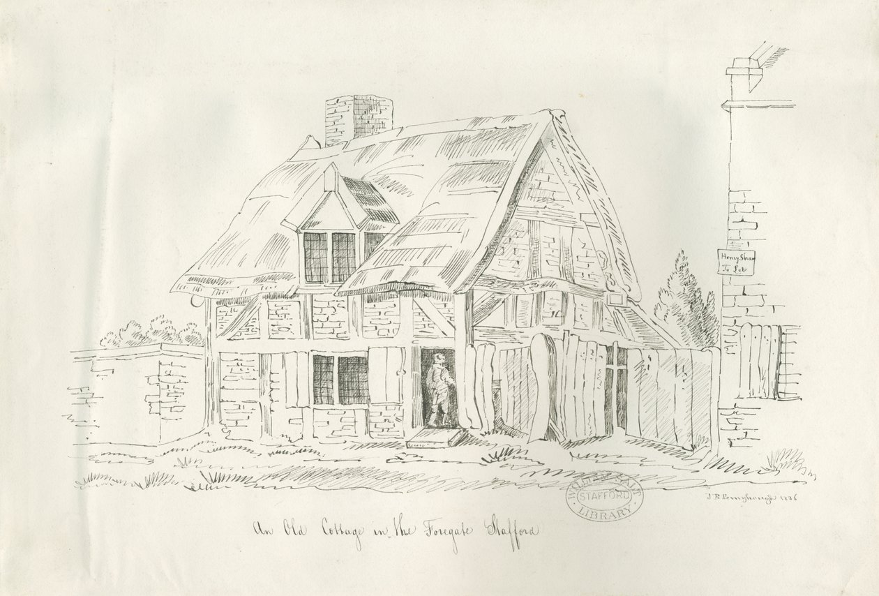 Stafford - Vecchio Cottage nel Foregate da John Robert Fernyhough