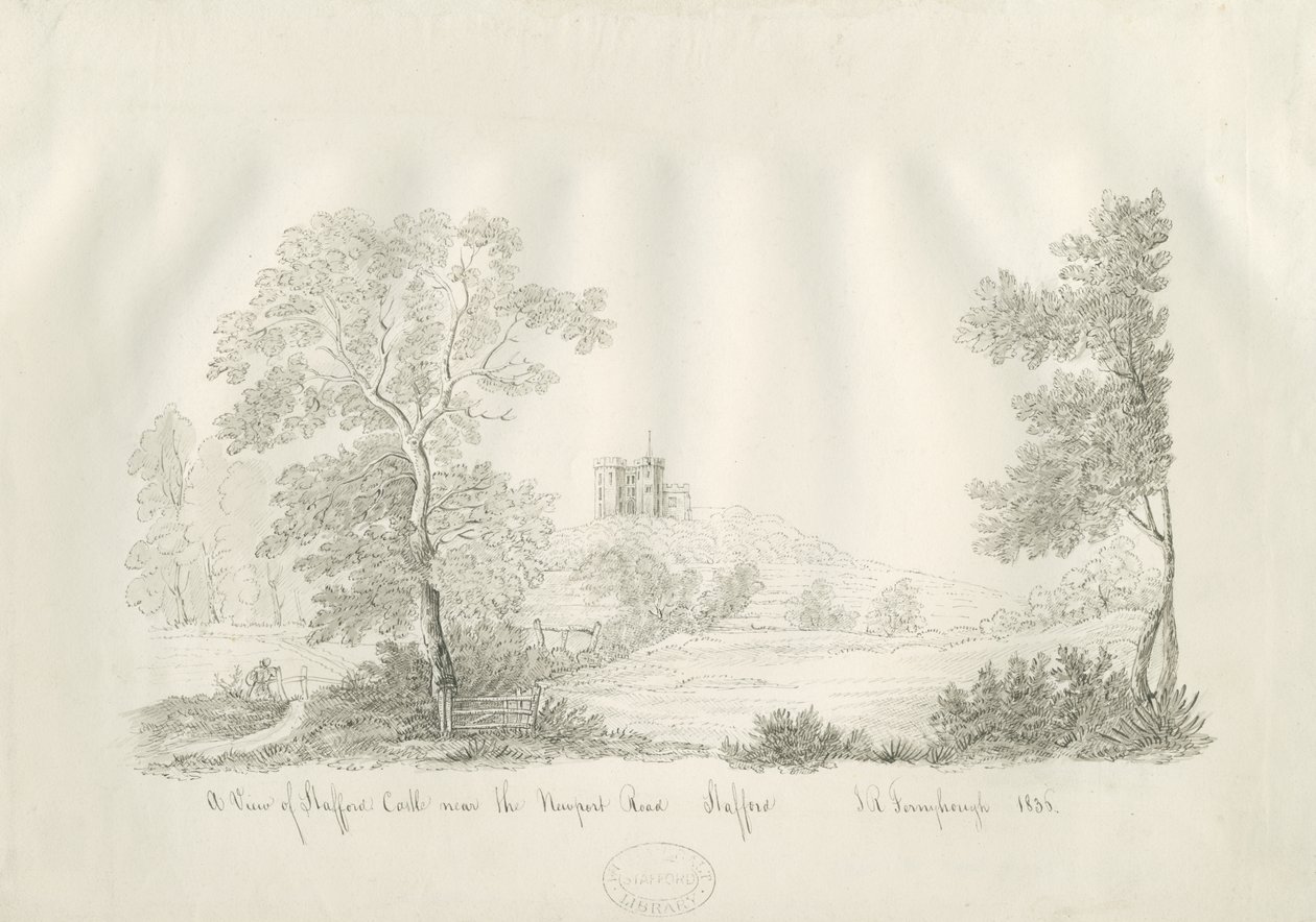 Castello di Stafford - Vicino alla Strada di Newport da John Robert Fernyhough