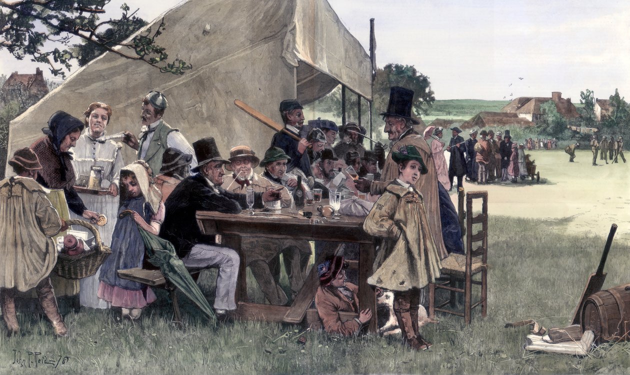 Una partita di cricket in campagna, Sussex da John Robertson Reid