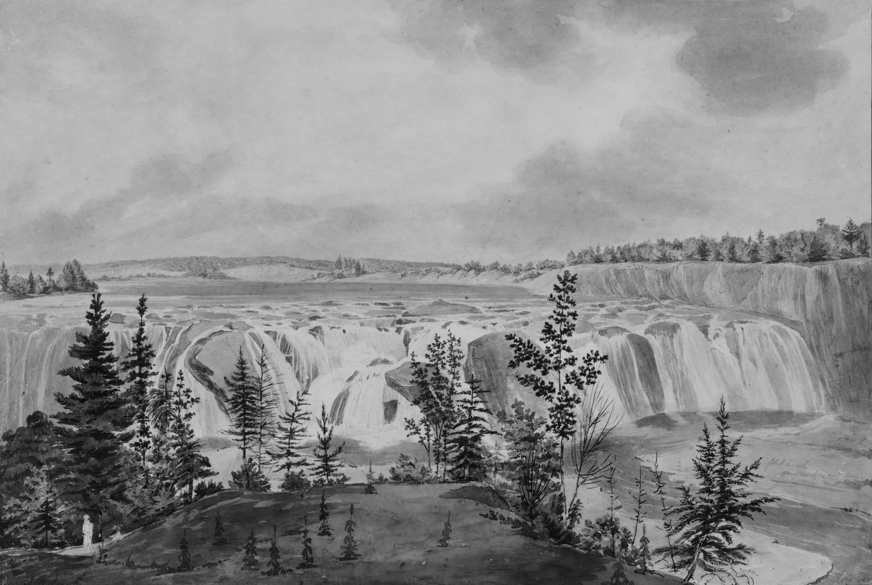 Cascate di Cohoes sul fiume Mohawk, New York da John Rubens Smith