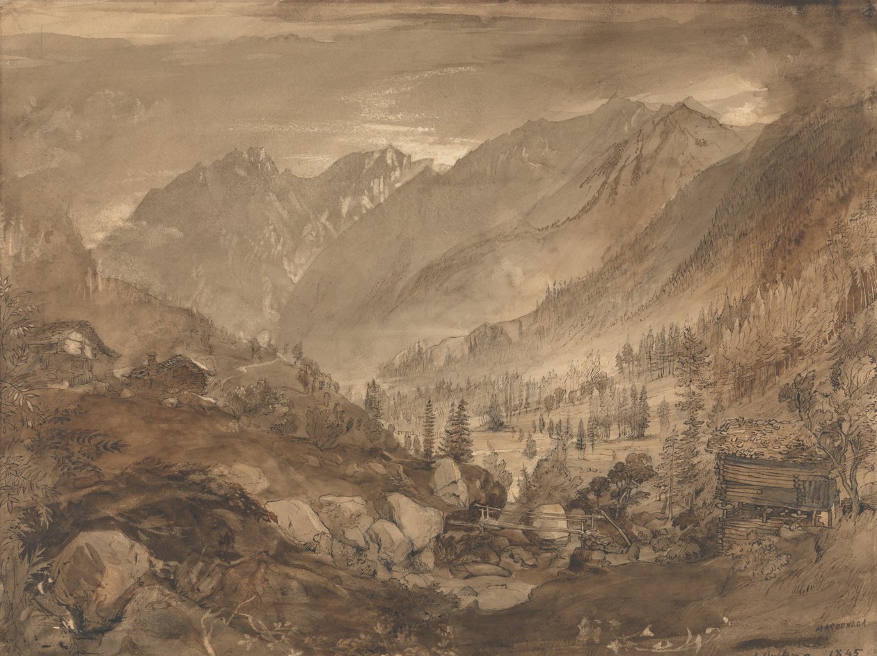 Paesaggio montano, Macugnaga da John Ruskin