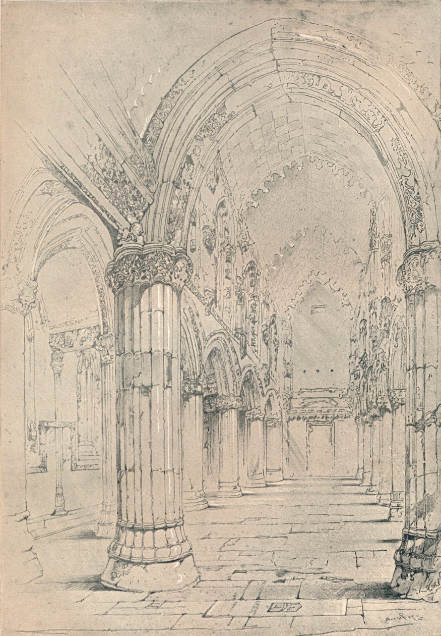 Cappella di Roslin, 1838 da John Ruskin