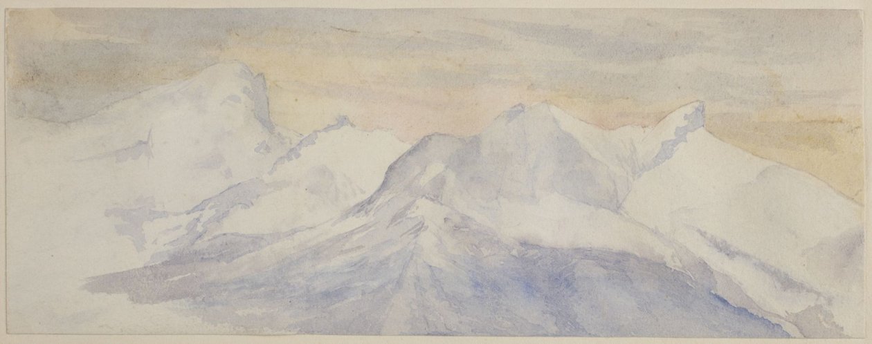 Alpi innevate da John Ruskin