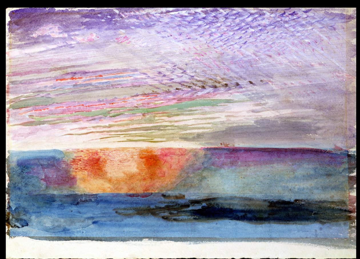 Tramonto a Herne Hill attraverso il fumo di Londra, 1876 da John Ruskin