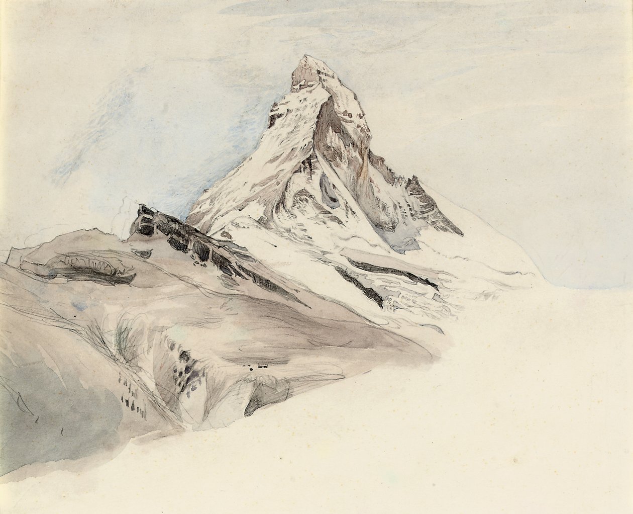 Il Cervino, Svizzera, da nord-est, 1849 da John Ruskin