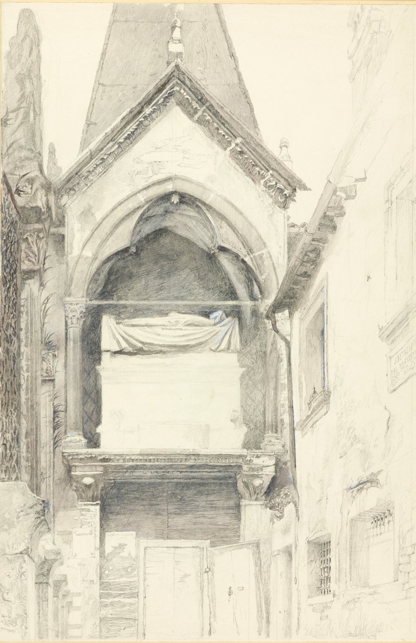 La Tomba di Cangrande I della Scala, Verona da John Ruskin