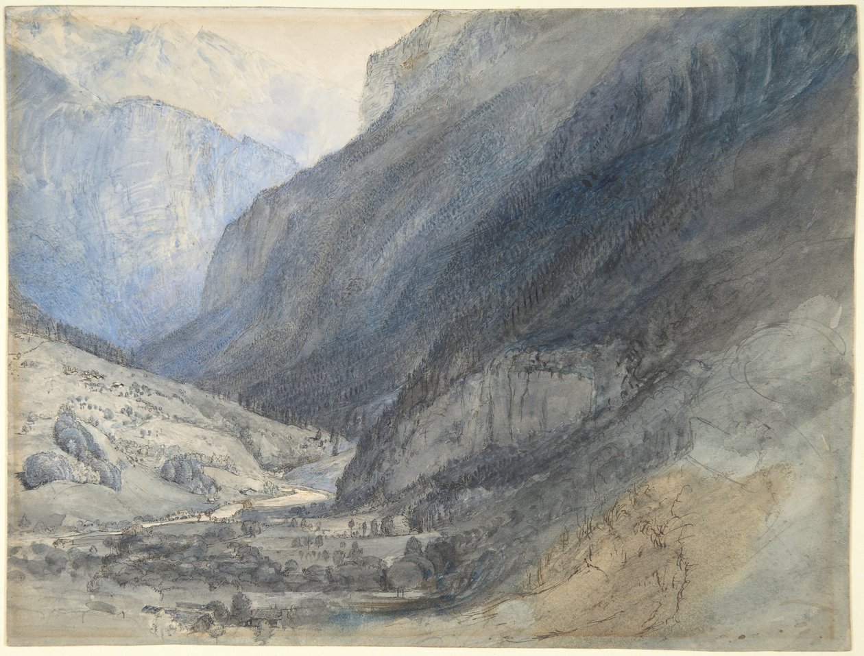 La valle di Lauterbrunnen, Svizzera da John Ruskin