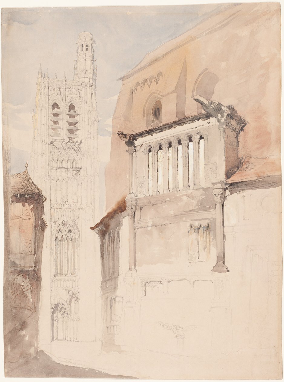 Torre della cattedrale di Sens da John Ruskin
