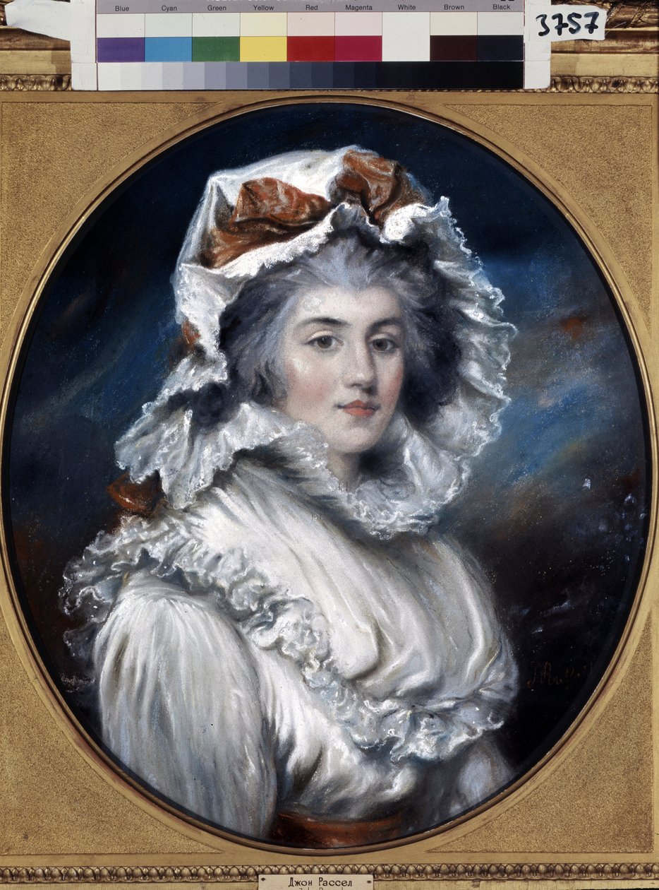 Ritratto di una giovane donna con cappuccio da John Russel