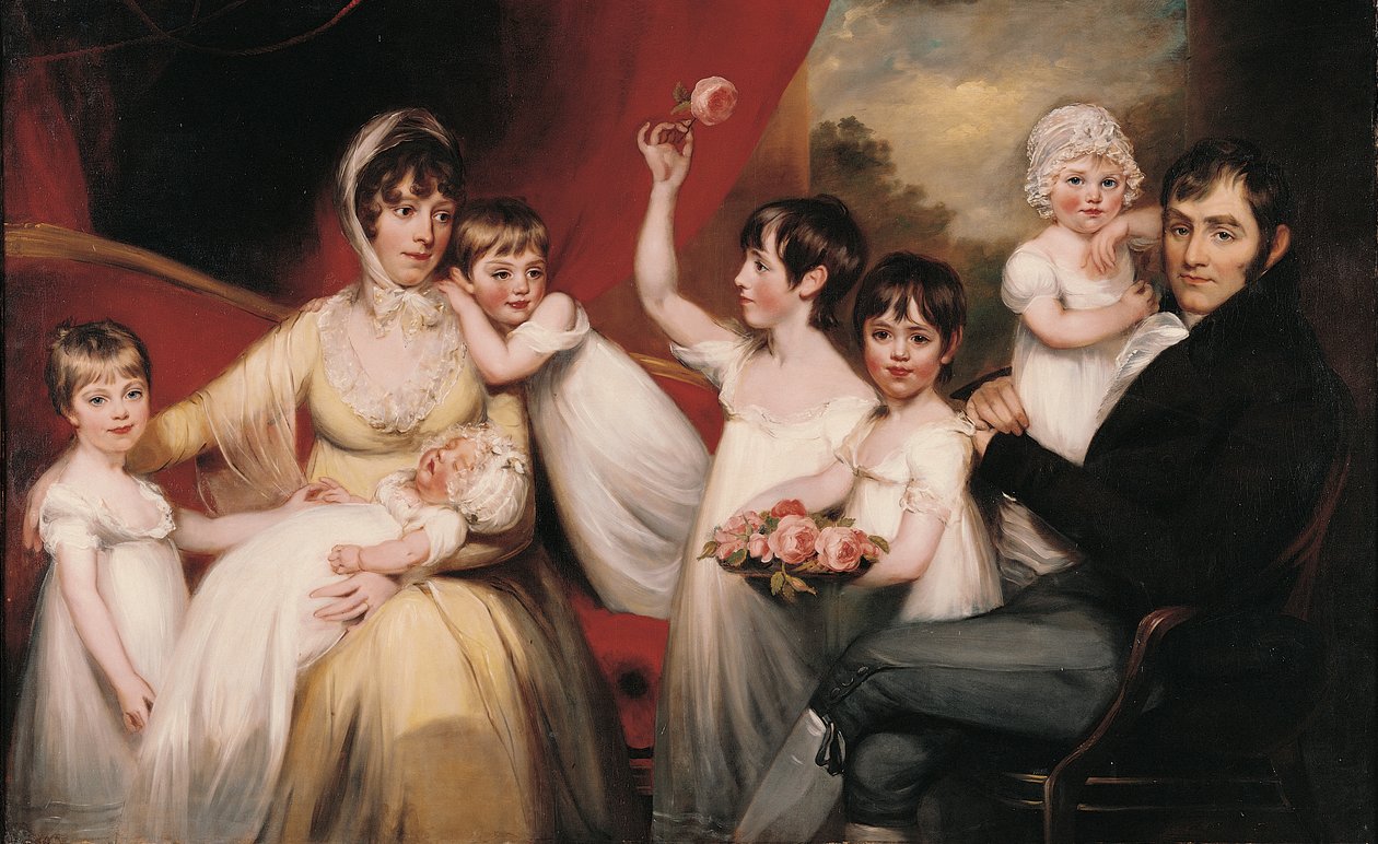 John Lee e la sua famiglia, c.1800 da John Russell