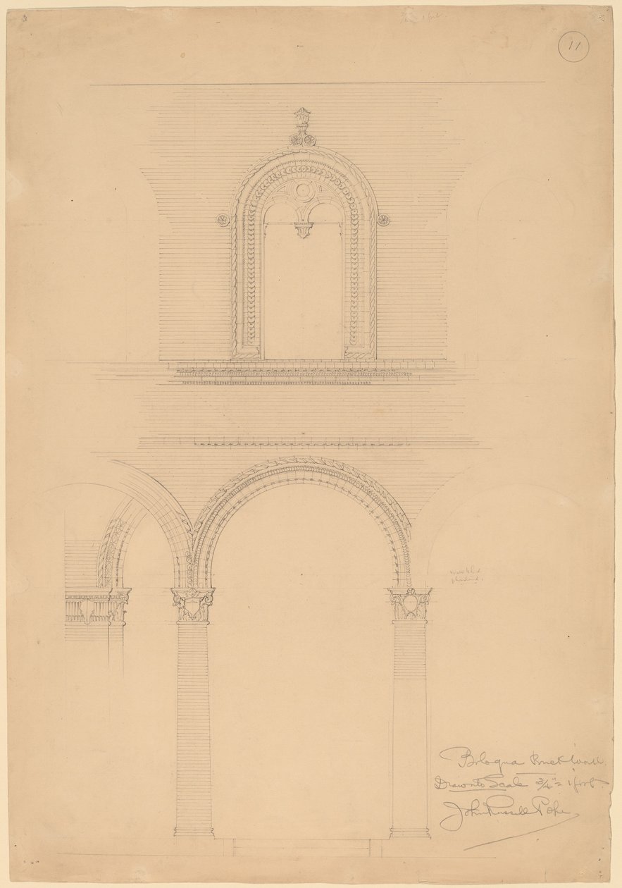 Muro di Mattoni di Bologna da John Russell Pope
