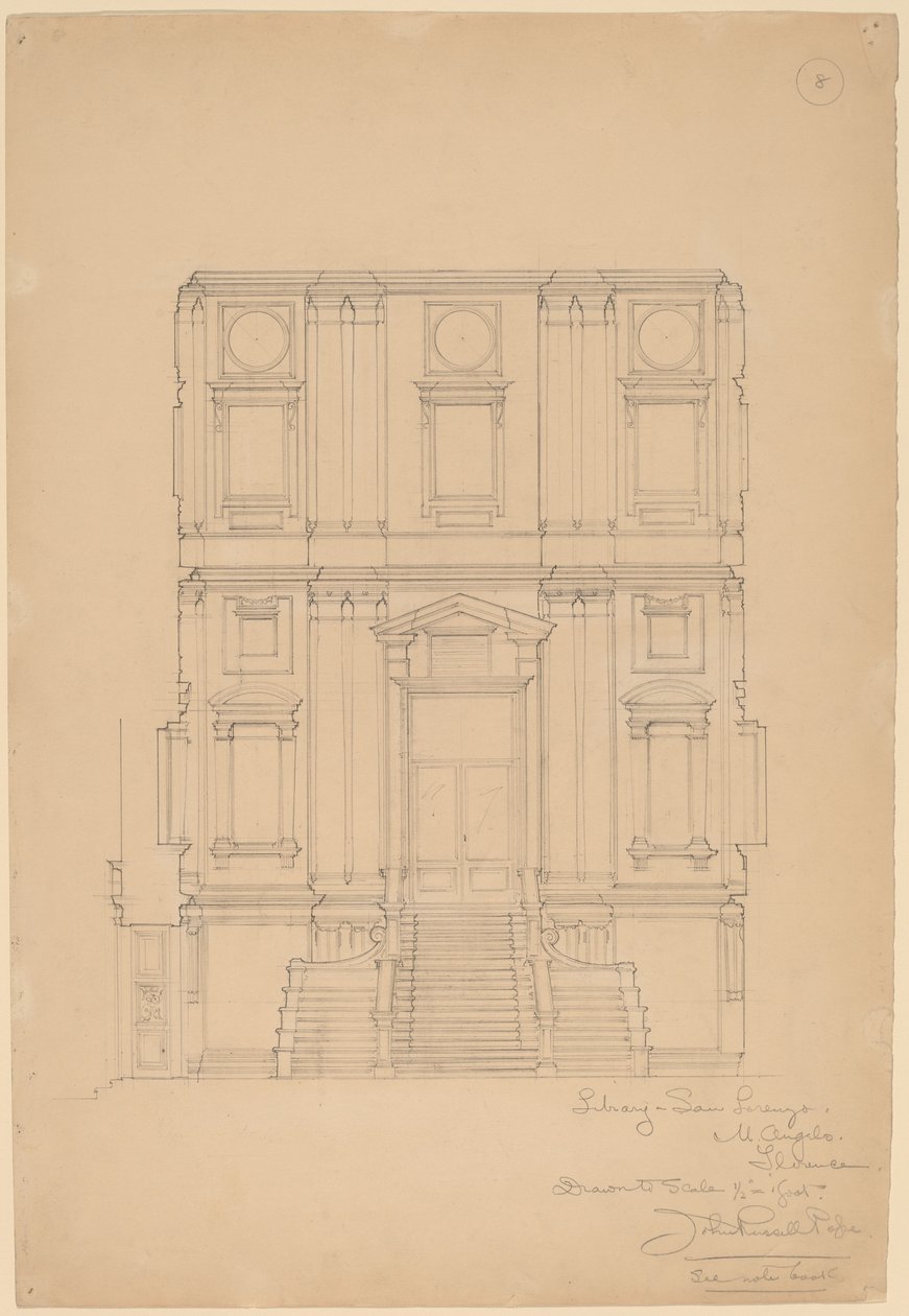 Biblioteca, San Lorenzo da John Russell Pope