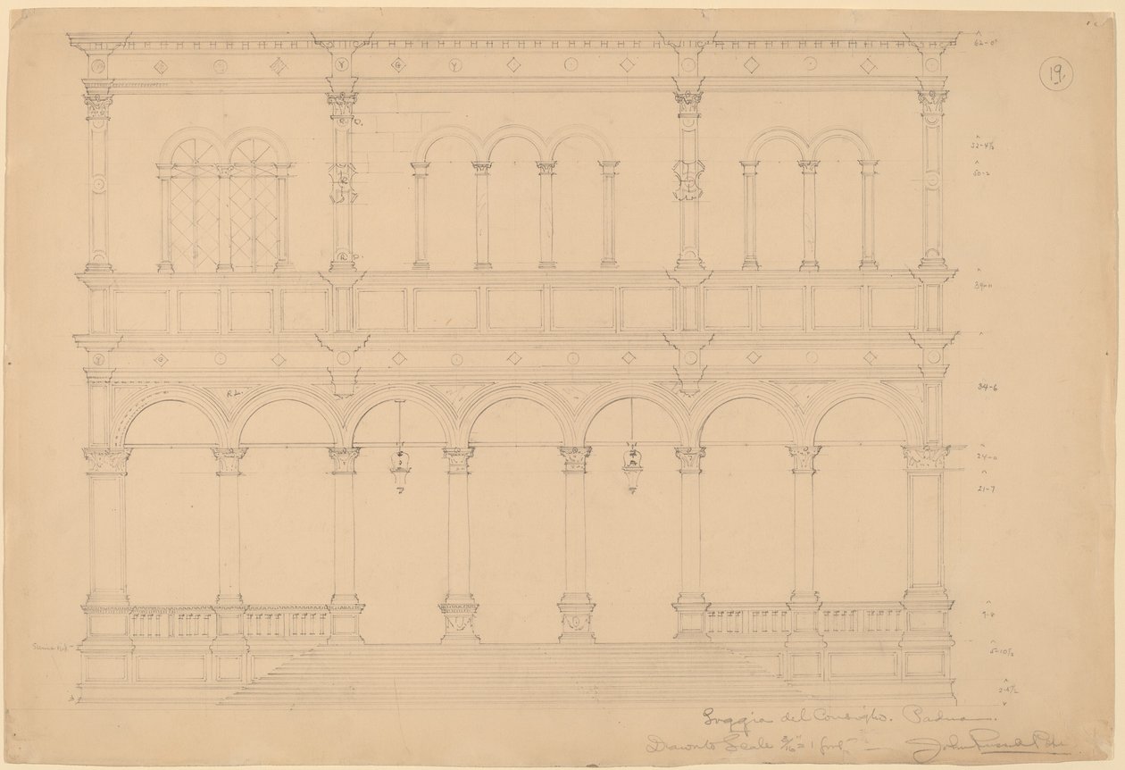 Loggia del Consiglio, Padova da John Russell Pope