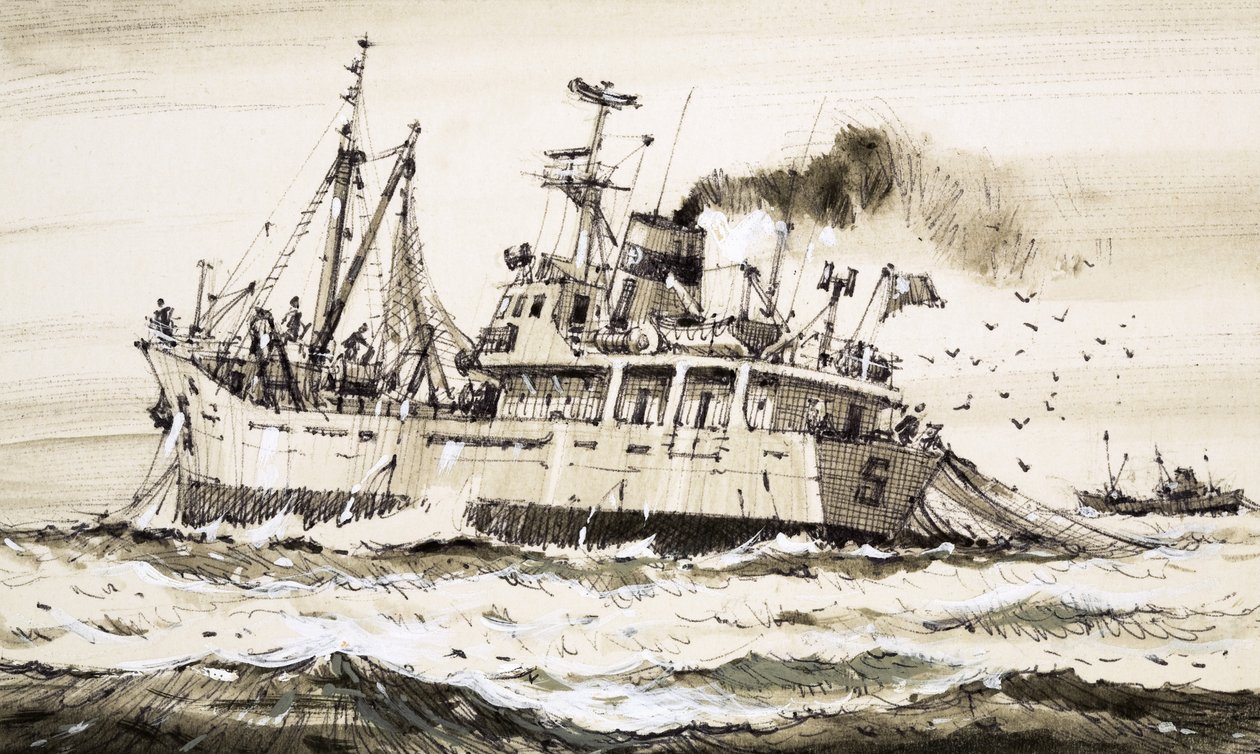 Una nave da pesca sovietica nel Mare del Nord da John S. Smith