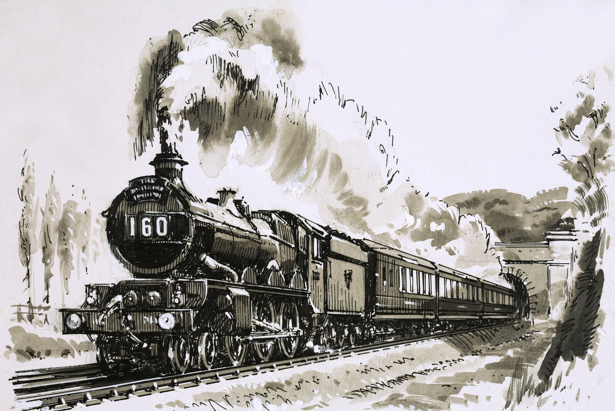 La famosa classe 4-6-0 "Castle" di locomotive a vapore utilizzate dalla Great Western da John S. Smith
