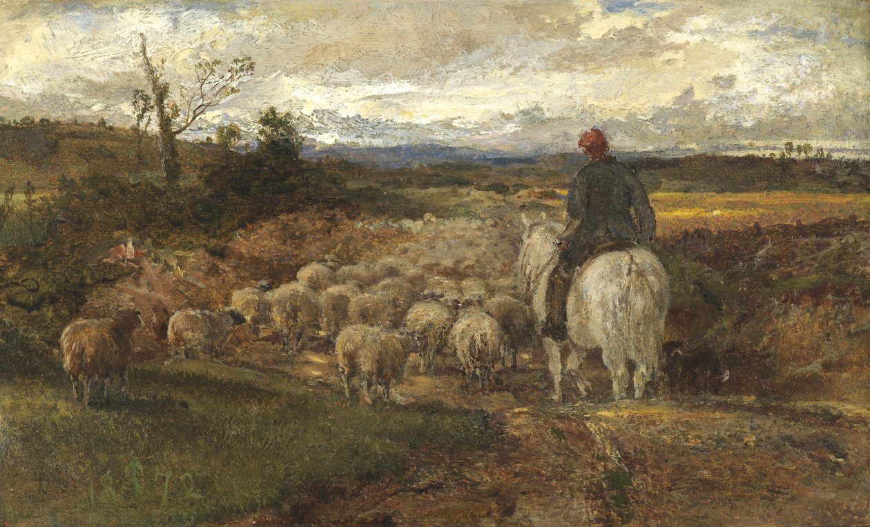 Una strada del Sussex, 1872 da John Samuel Raven