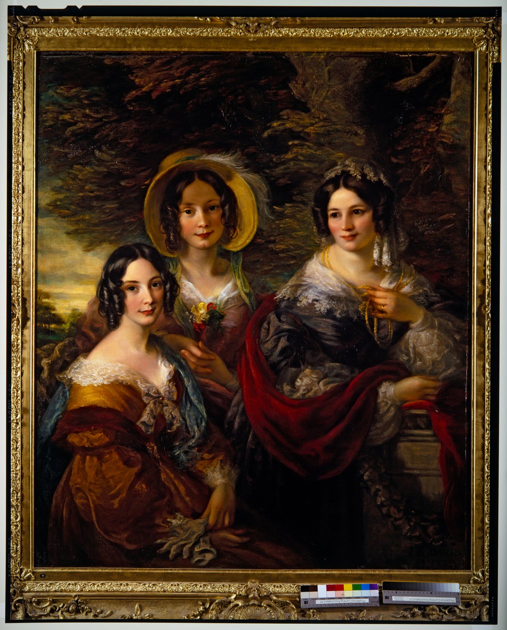 Ritratto di Frances, Charlotte e Catherine Voules da John Scarlett Davis