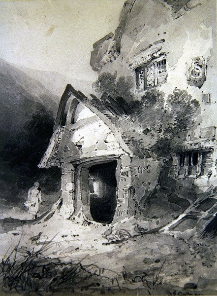 Un portico in rovina da John Sell Cotman