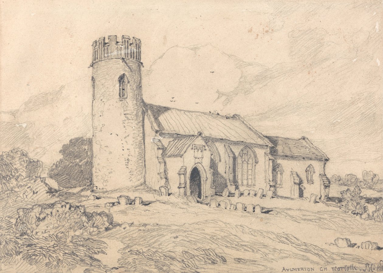 Chiesa di Aylmerton; Norfolk, da sud-ovest da John Sell Cotman