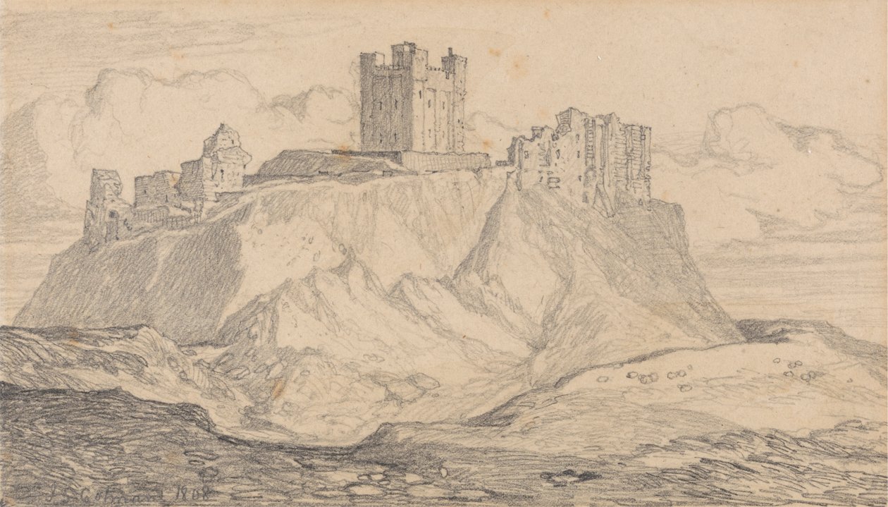 Castello di Bamborough, Northumberland da John Sell Cotman