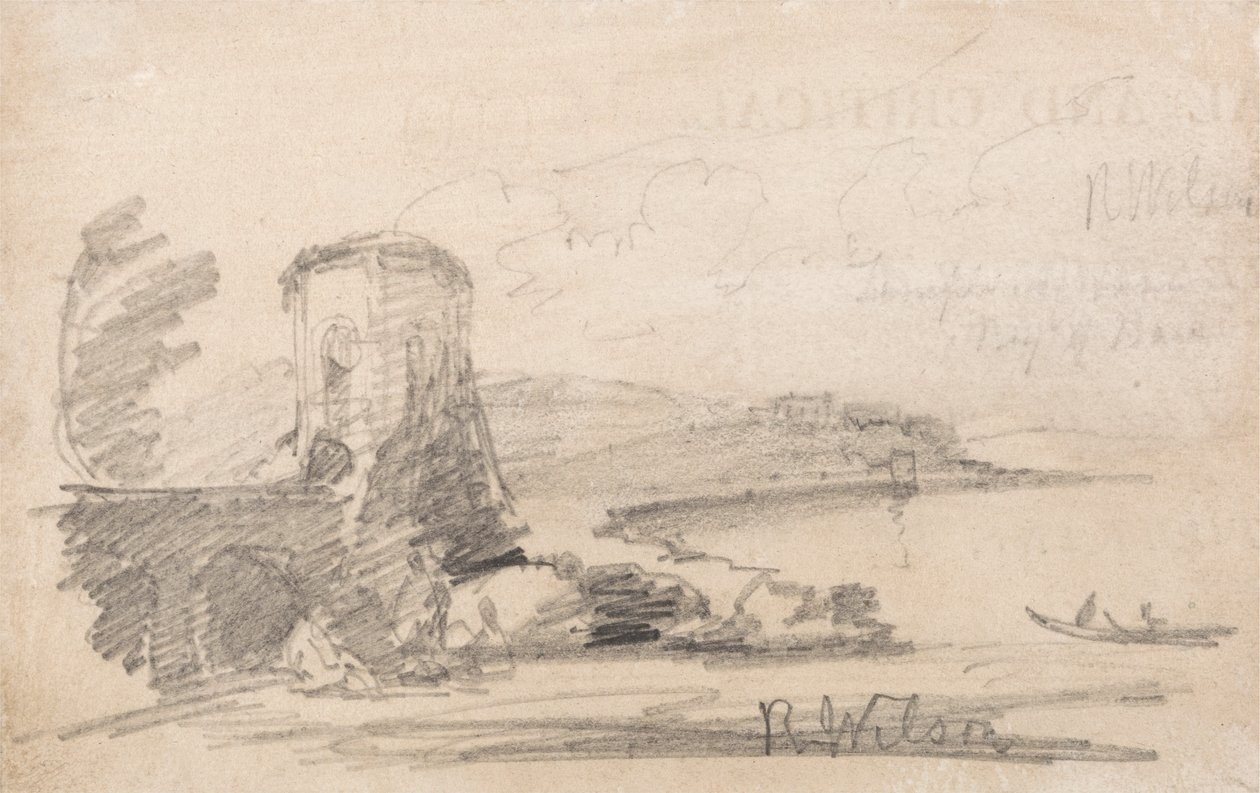 Ponte e torre, dopo Richard Wilson da John Sell Cotman