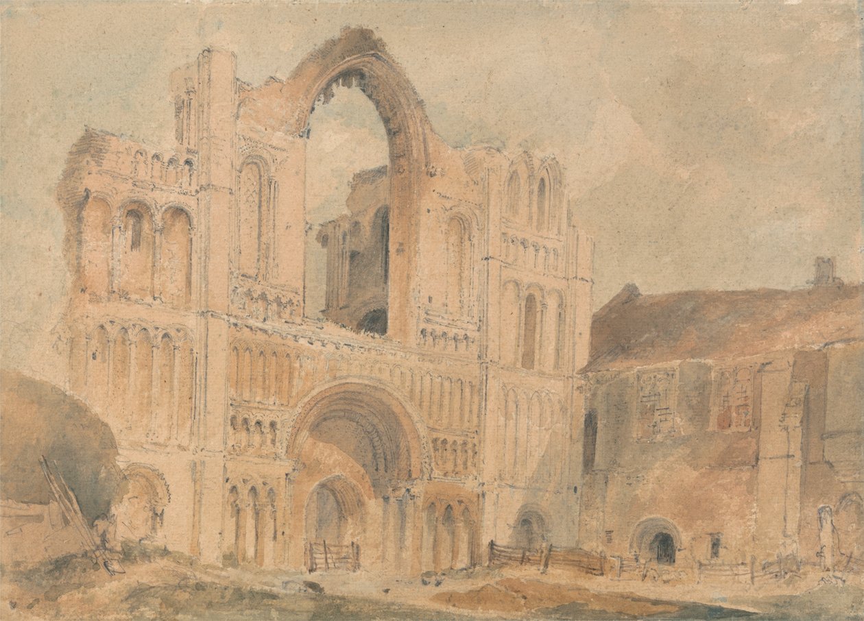 Priorato di Castle Acre, Norfolk, facciata ovest da John Sell Cotman
