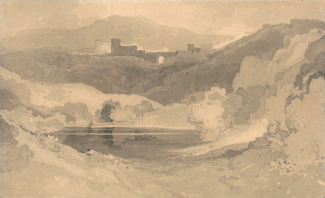 Castello in un paesaggio da John Sell Cotman
