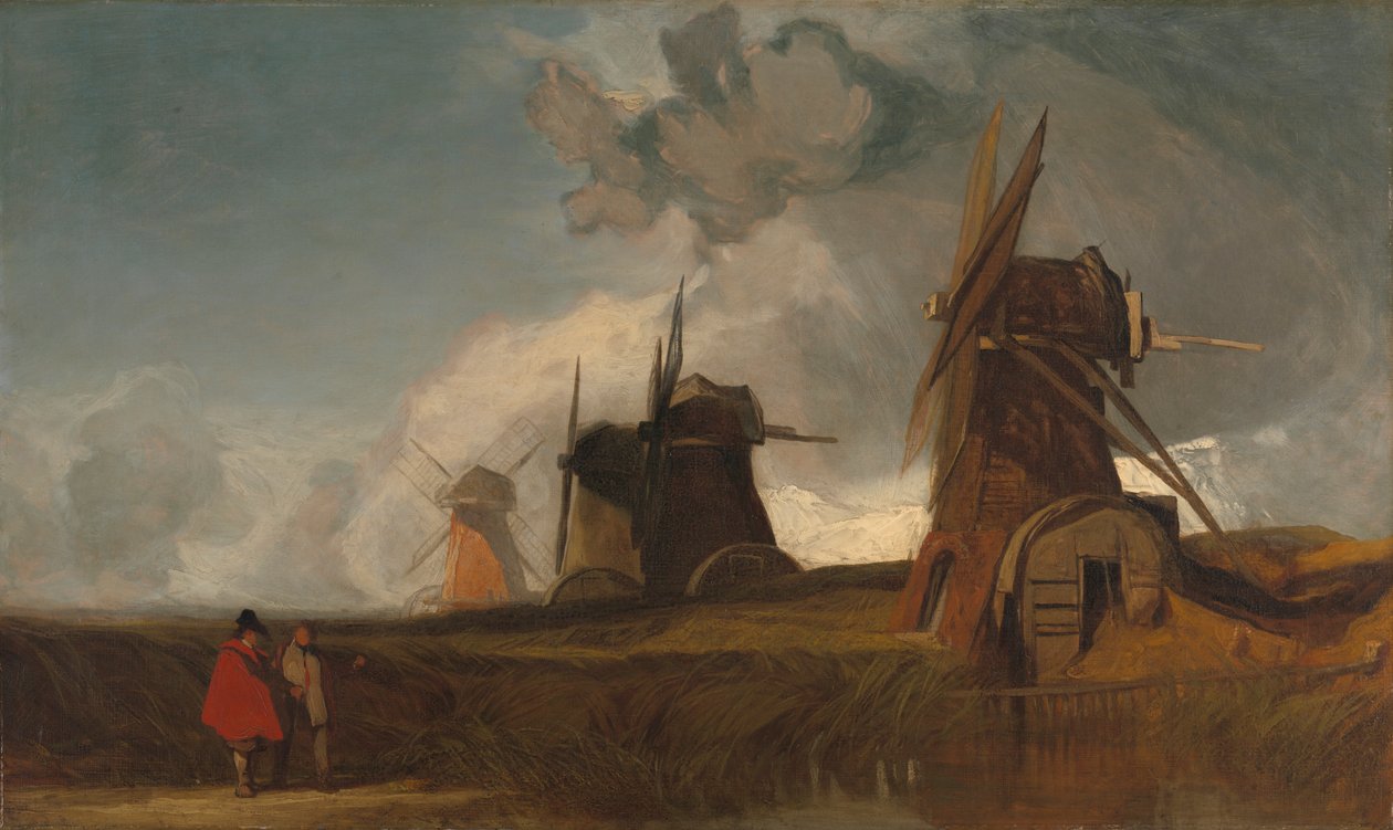 Mulini di drenaggio nelle Fens, Croyland, Lincolnshire da John Sell Cotman