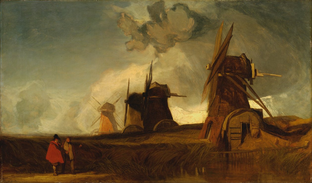 Drenaggio Mills in the Fens, Croyland, Lincolnshire da John Sell Cotman