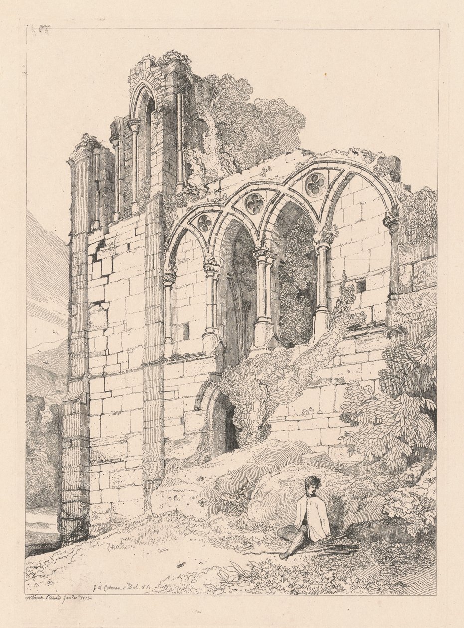 Abbazia di Easeby, Yorkshire da John Sell Cotman