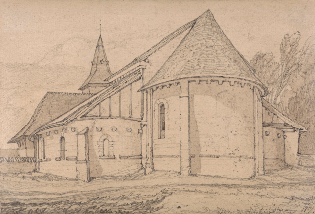 Estremità orientale della chiesa abbaziale di St. Paul a Rouen, Normandia da John Sell Cotman