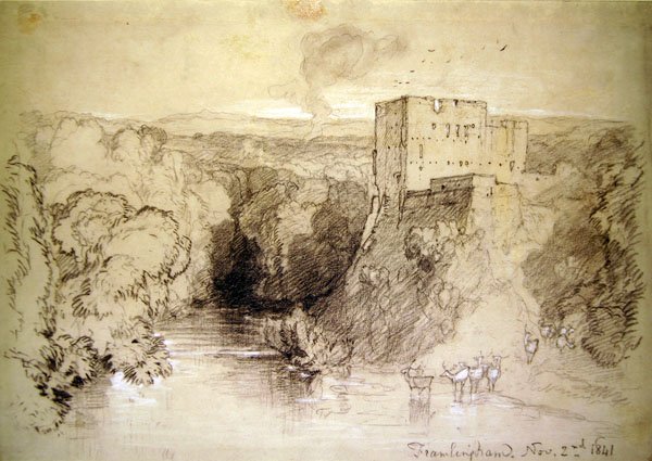 Framlingham: il castello e il fiume da John Sell Cotman