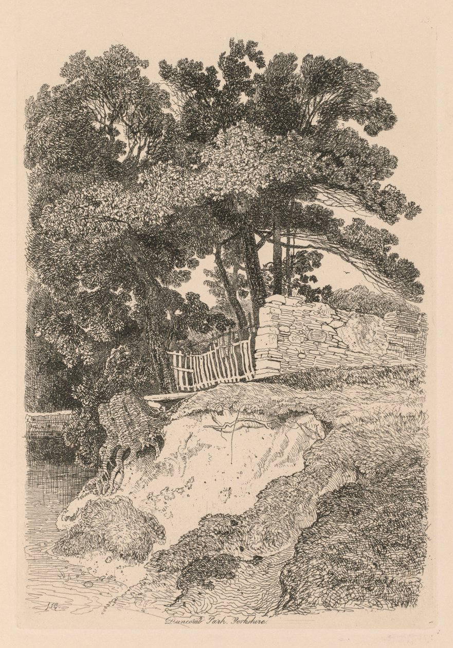 Liber Studiorum: Tavola 13, Duncomb Park, Yorkshire: No. 5 da John Sell Cotman